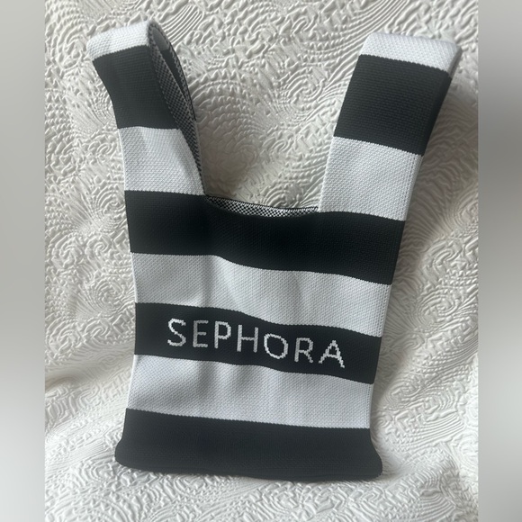 Sephora Black and White Striped Tote Bag - Picture 5 of 6